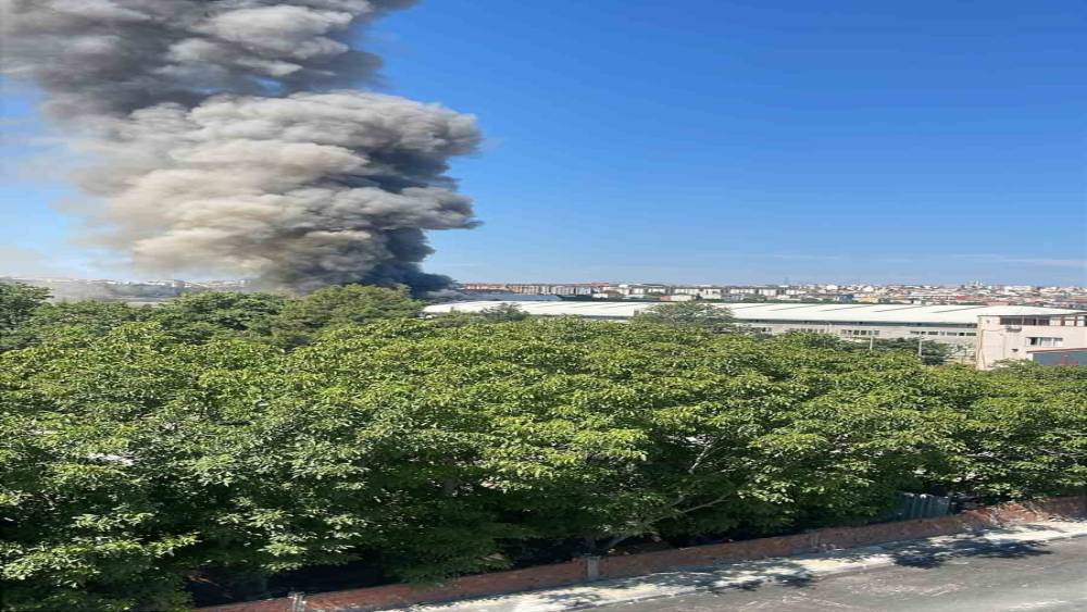 Arnavutk&ouml;y&rsquo;de s&uuml;nger fabrikasında yangın
