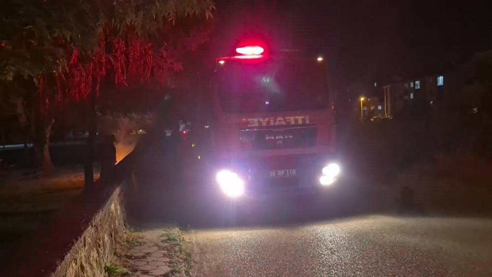 Eskişehir&rsquo;de bir parkta kasten &ccedil;ıkarılan yangın ekipleri teyakkuza ge&ccedil;irdi
