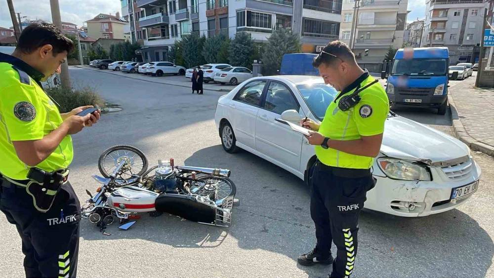 Karaman&rsquo;da motosiklet kazası: 1 yaralı
