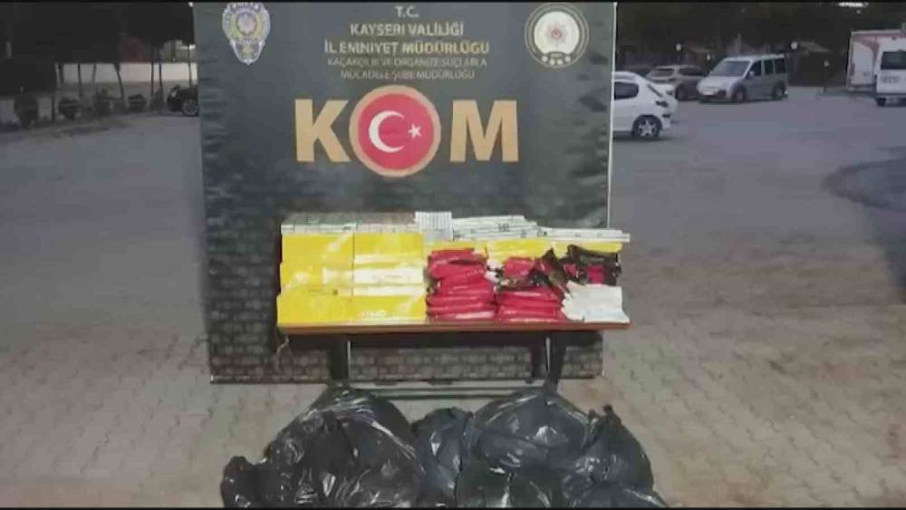 Kayseri&rsquo;de ka&ccedil;ak sigara operasyonu
