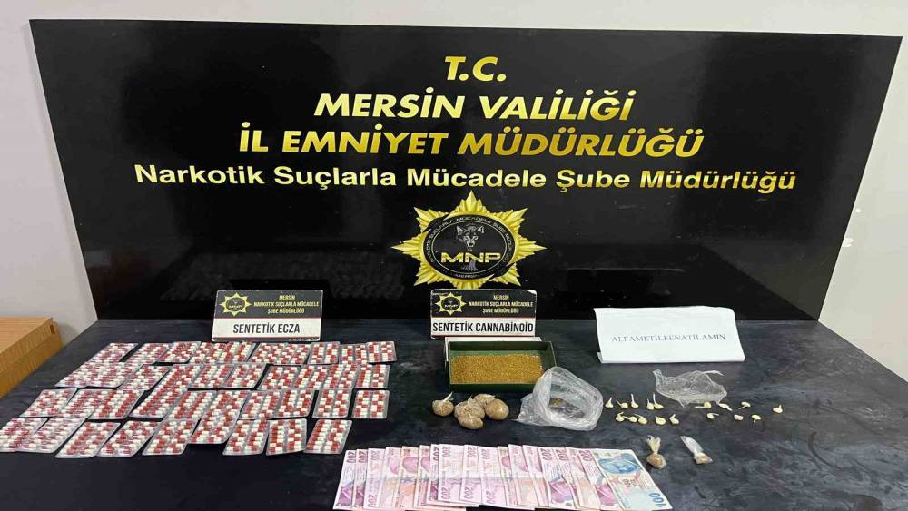 Mersin&rsquo;de uyuşturucu operasyonunda 2 ş&uuml;pheli tutuklandı
