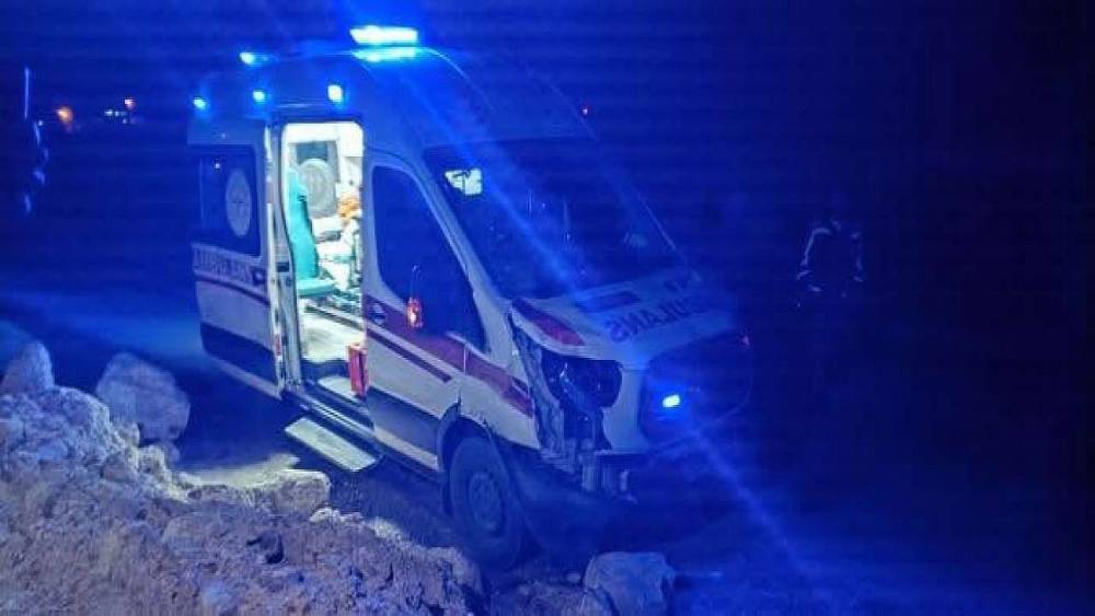 Siirt&rsquo;te hasta taşıyan ambulans ata &ccedil;arptı
