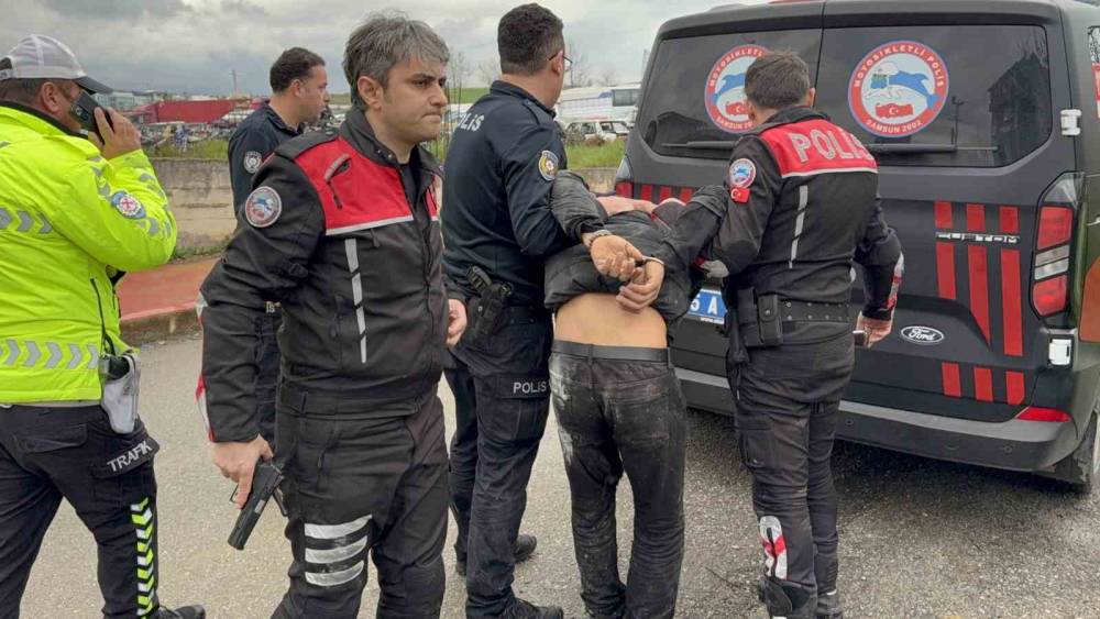 Film gibi kovalamacadan ka&ccedil;ak g&ouml;&ccedil;menler &ccedil;ıktı
