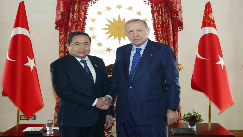 Cumhurbaşkanı Erdoğan, Vietnam Meclis Başkanı Thanh Man&rsquo;ı kabul etti
