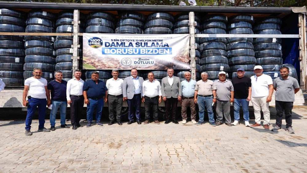 Manisa B&uuml;y&uuml;kşehir&rsquo;den Alaşehir&rsquo;e 13,2 milyon TL&rsquo;lik damla sulama desteği
