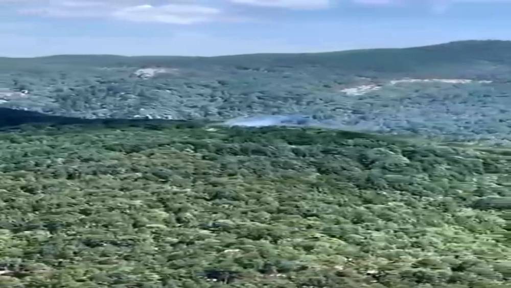 Kazdağları&rsquo;nda yıldırım kaynaklı orman yangınına havadan ve karadan m&uuml;dahale ediliyor
