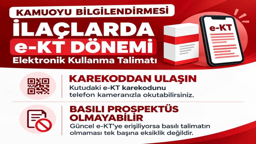 İla&ccedil; prospekt&uuml;slerinde &lsquo;e-KT&rsquo; d&ouml;nemi: "Ambalaj eksikliği değil"
