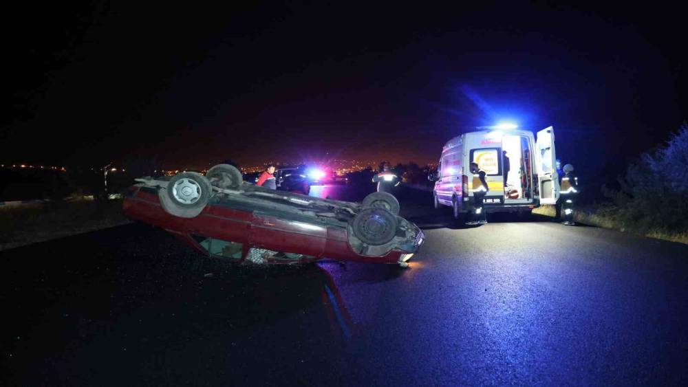 Nevşehir&rsquo;de kontrolden &ccedil;ıkan otomobil takla attı: 1 &ouml;l&uuml;
