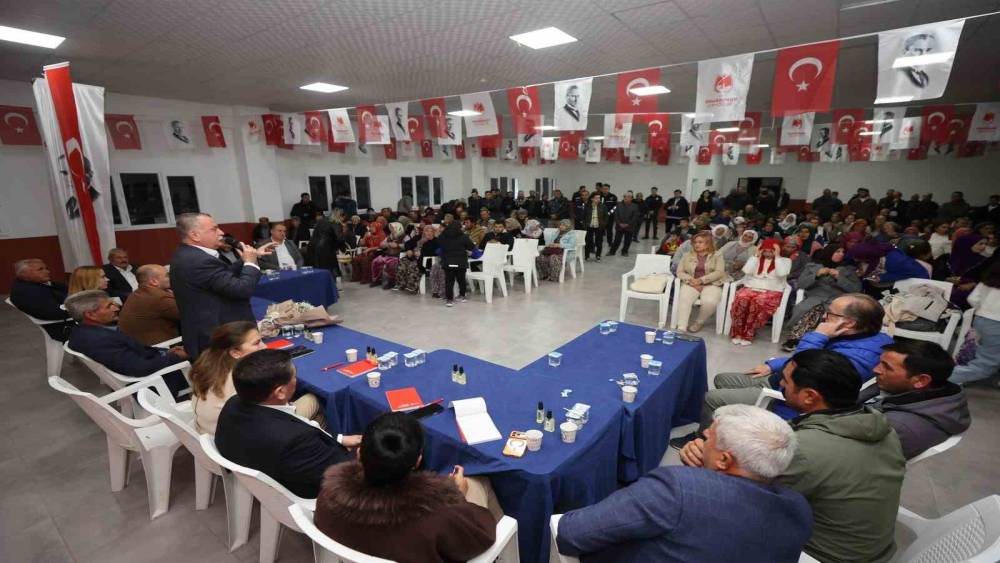 Başkan Balaban &uuml;retici kadınlarla buluştu
