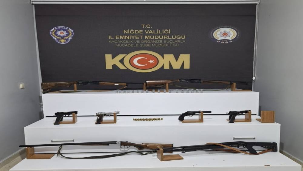 Niğde&rsquo;de yasa dışı silahlanmaya y&ouml;nelik operasyon: 1 tutuklama
