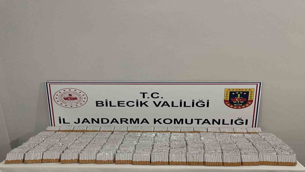 Bilecik&rsquo;te 9 bin 320 adet doldurulmuş makaron ele ge&ccedil;irildi

