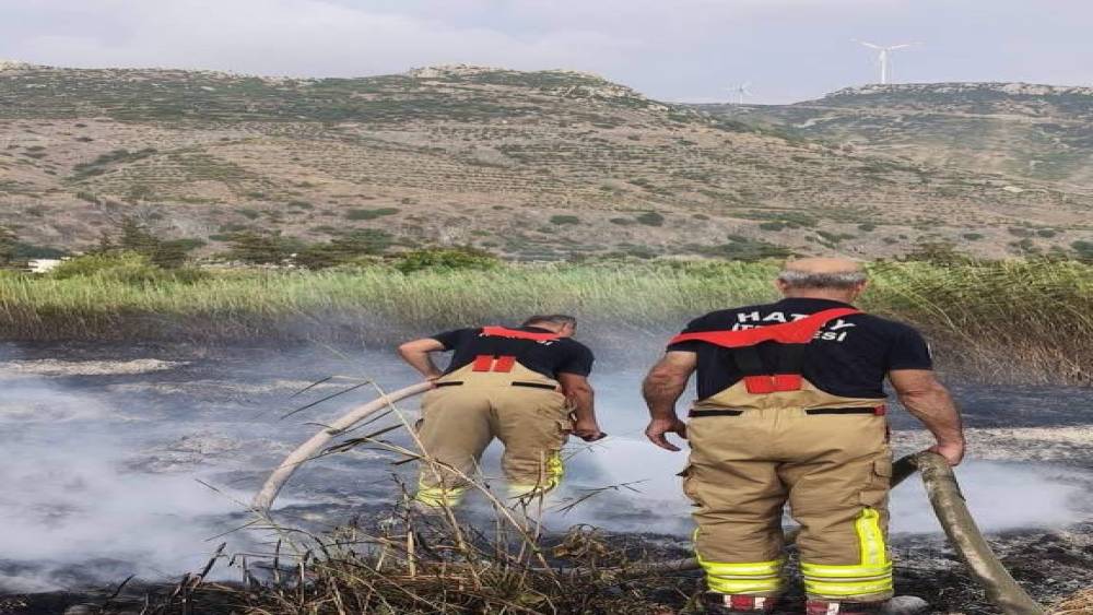 Samandağ&rsquo;da bah&ccedil;e yangını b&uuml;y&uuml;meden s&ouml;nd&uuml;r&uuml;ld&uuml;
