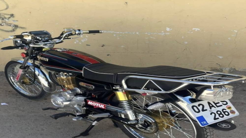 Park halindeki motosiklet &ccedil;alındı
