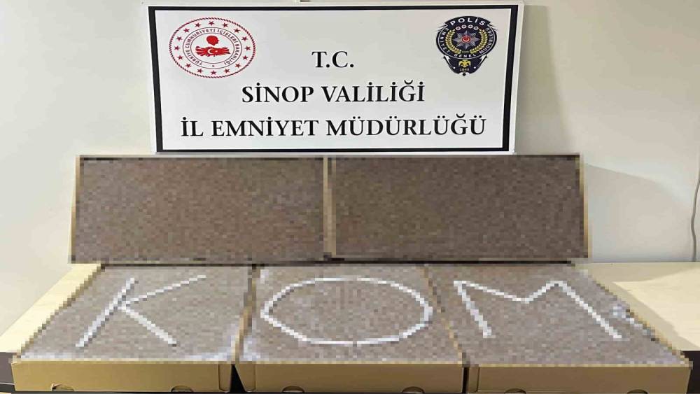 Sinop&rsquo;ta 27 bin dal dolu makaron ele ge&ccedil;irildi
