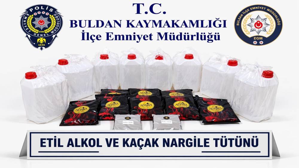 Buldan&rsquo;da ka&ccedil;ak alkol ve t&uuml;t&uuml;n operasyonu d&uuml;zenlendi
