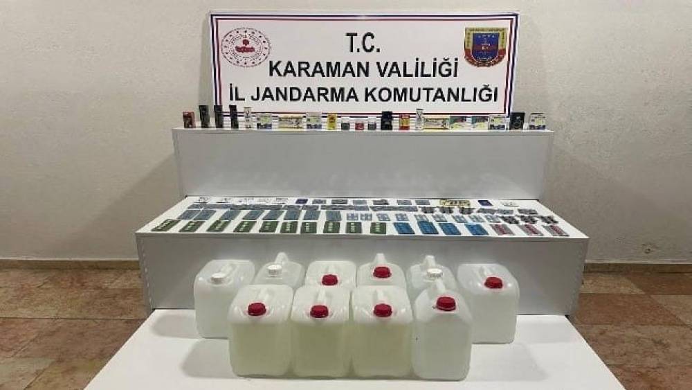 Karaman&rsquo;da uyuşturucu ve etil alkol ele ge&ccedil;irildi: Aranan 8 kişi tutuklandı
