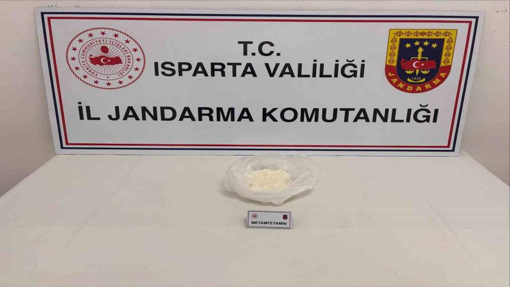 Isparta&rsquo;da 300 gram metamfetamin ele ge&ccedil;irildi
