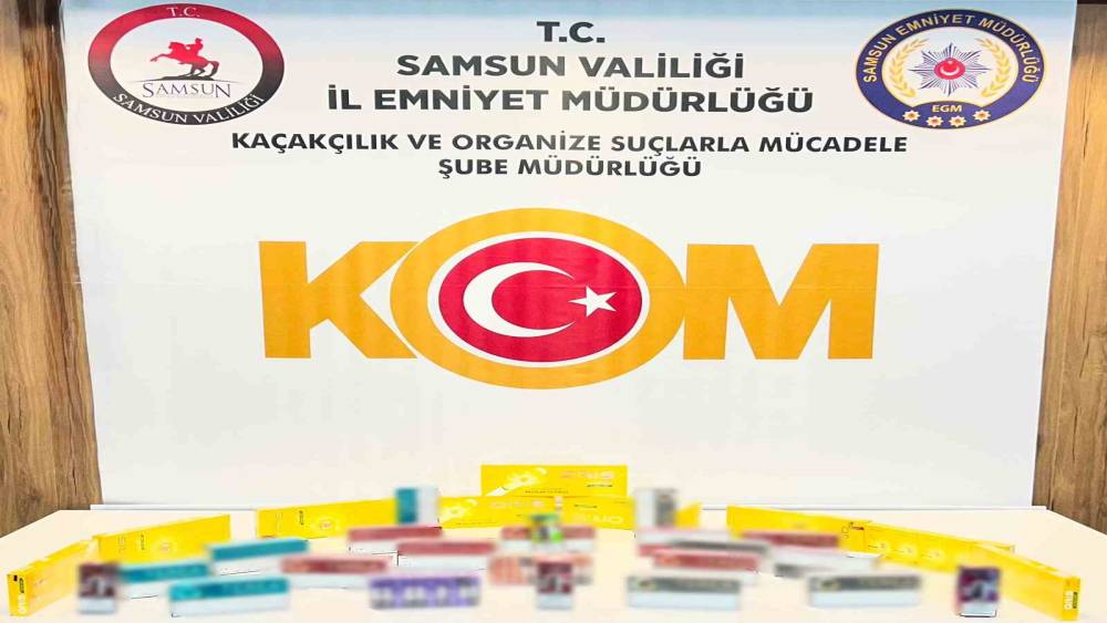 Samsun&rsquo;da ka&ccedil;ak t&uuml;t&uuml;n ve elektronik sigara operasyonu
