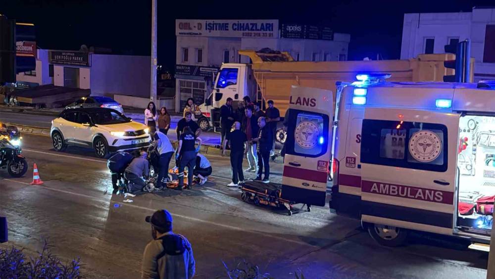 Bodrum&rsquo;da motosikletin &ccedil;arptığı yaya hayatını kaybetti
