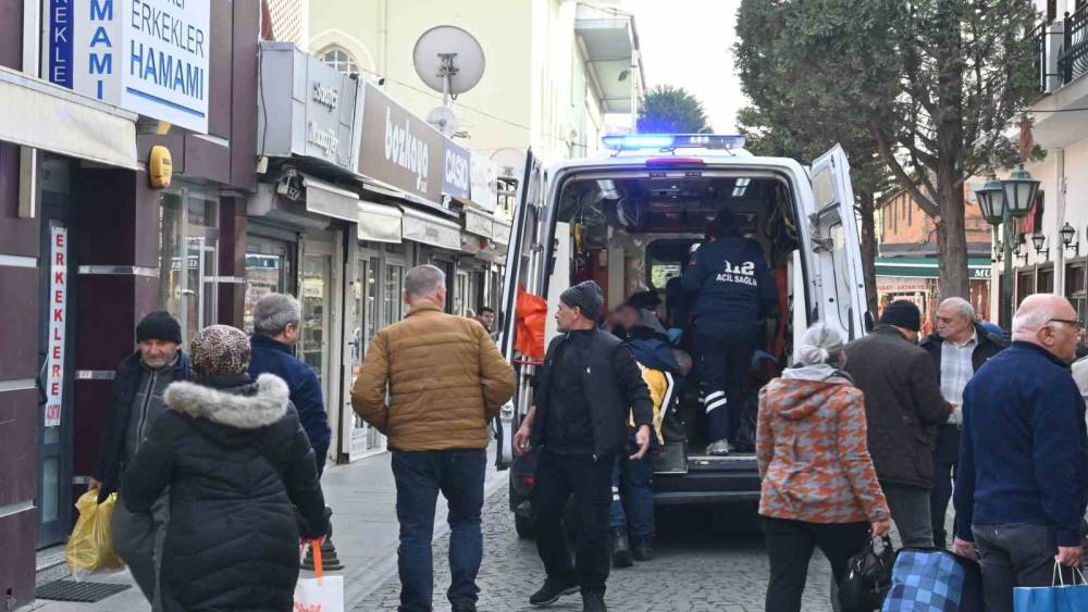 Eskişehir&rsquo;de hamamda yere d&uuml;şen vatandaş hastanelik oldu