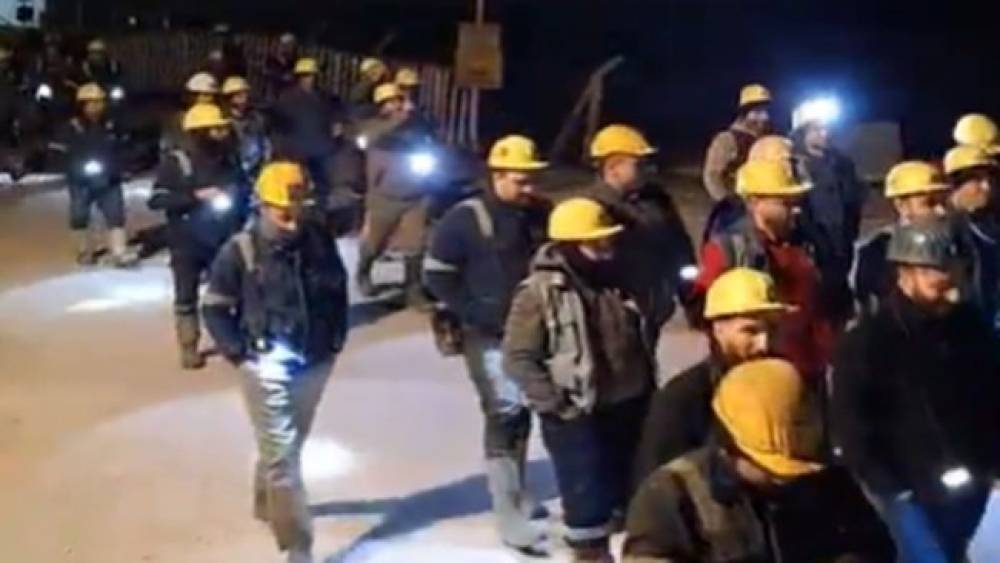 Kınık&rsquo;ta maden iş&ccedil;ileri eylemde
