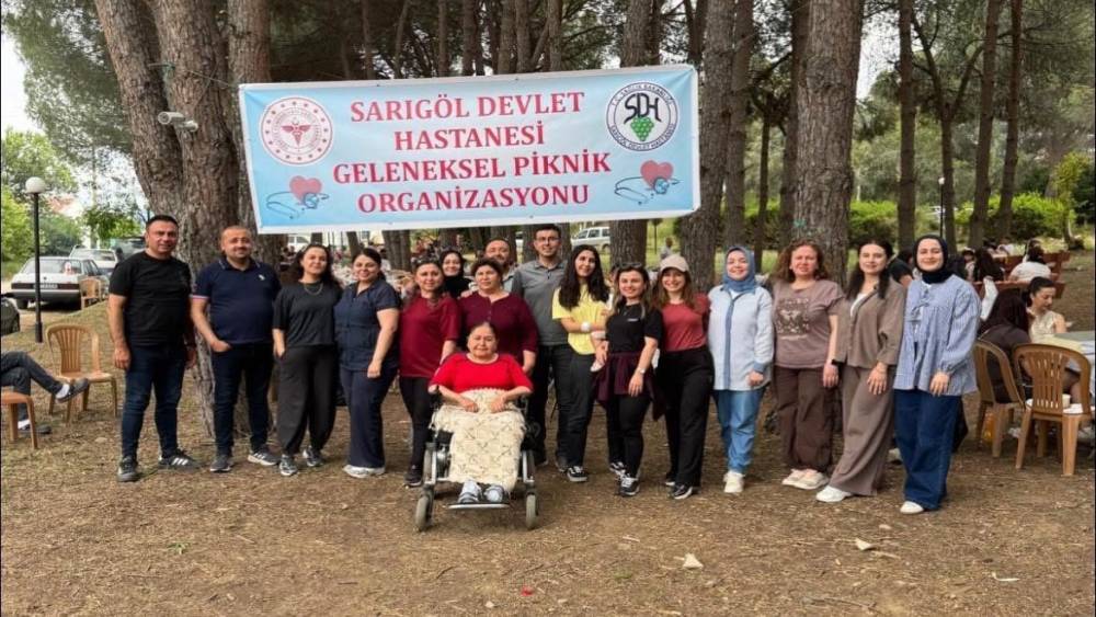 Sarıg&ouml;l Devlet Hastanesi personeli piknikte moral depoladı
