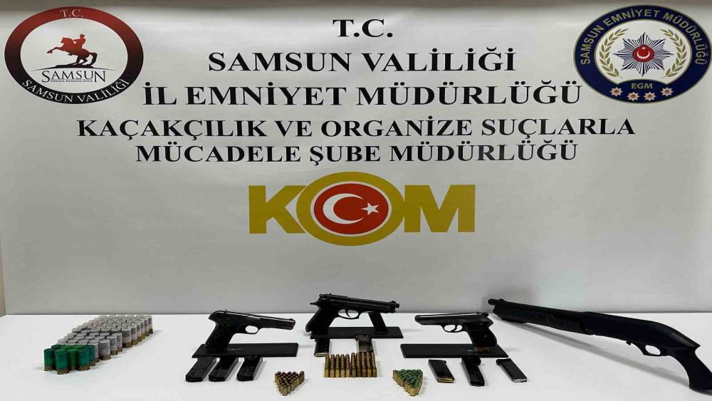 Samsun&rsquo;da ruhsatsız silah operasyonu
