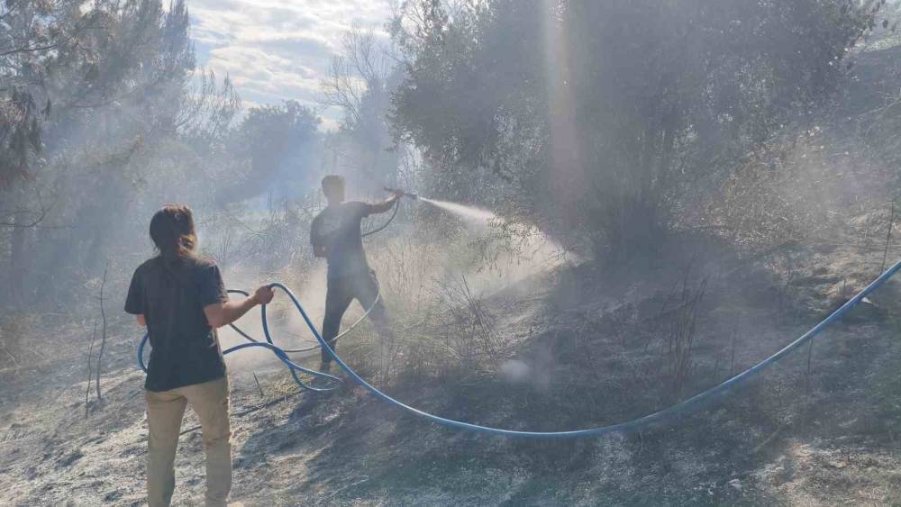 Antalya&rsquo;da ormanlık alanda yangın
