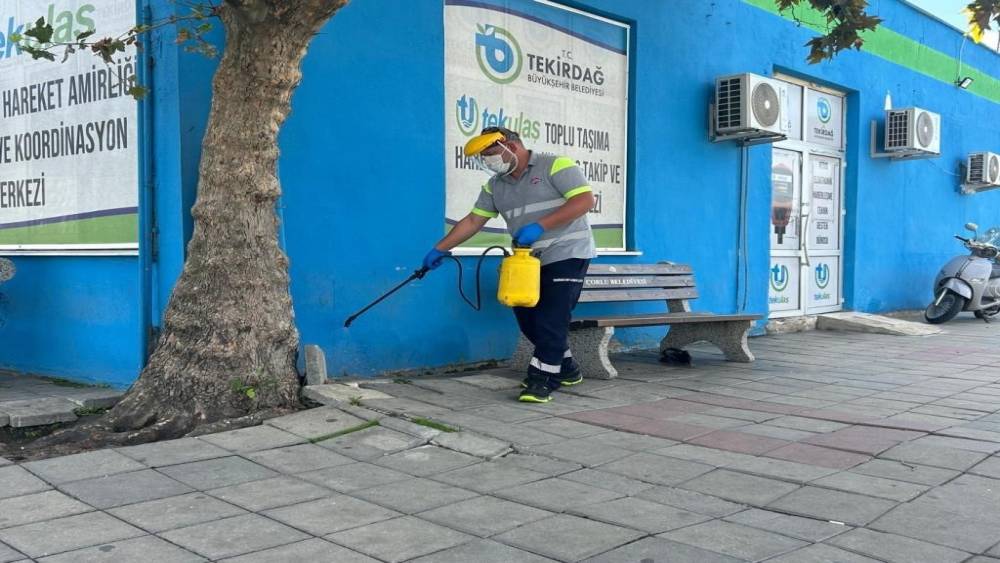 Tekirdağ&rsquo;daki otogarlarda haşere ve kemirgenlere karşı &ouml;nlem
