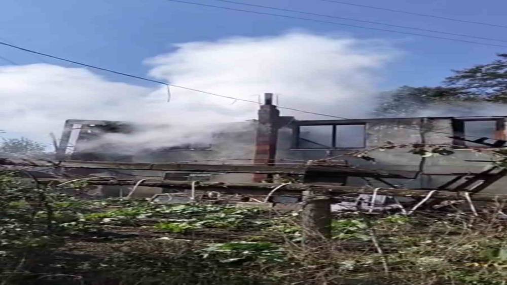 Bolu&rsquo;da yayla evinde yangın
