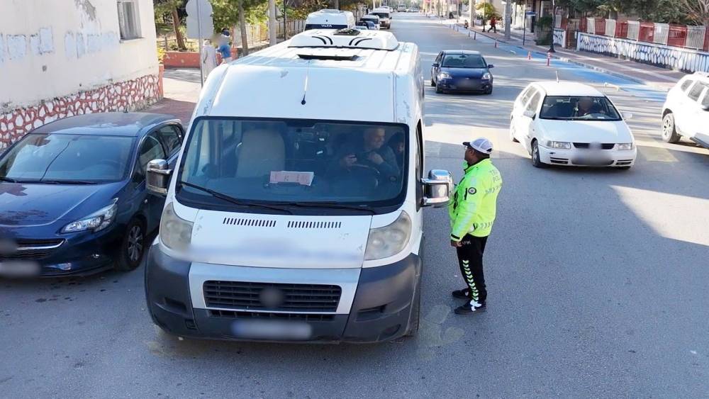 Burdur’da servis araçlarına yönelik denetim
