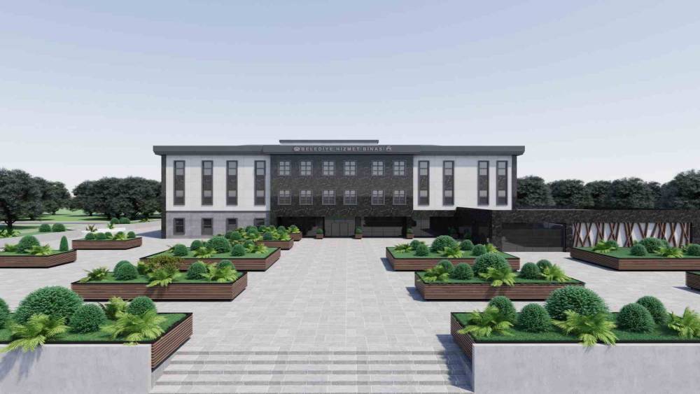 Ak&ccedil;adağ&rsquo;a yeni belediye hizmet binası
