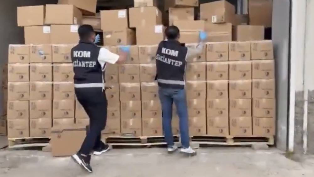 Gaziantep&rsquo;te 83 bin 679 adet ka&ccedil;ak ila&ccedil; ele ge&ccedil;irildi: 1 tutuklama
