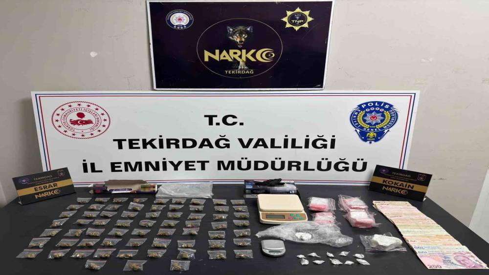 Tekirdağ&rsquo;da uyuşturucu operasyonlarında 220 ş&uuml;pheliye işlem
