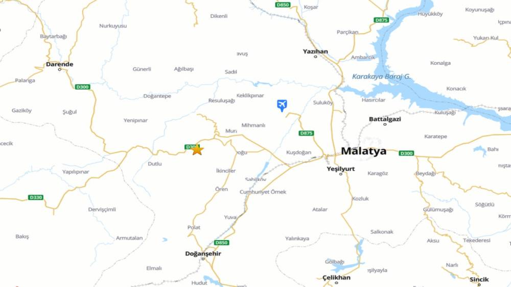 Malatya&rsquo;da 4.1 b&uuml;y&uuml;kl&uuml;ğ&uuml;nde deprem
