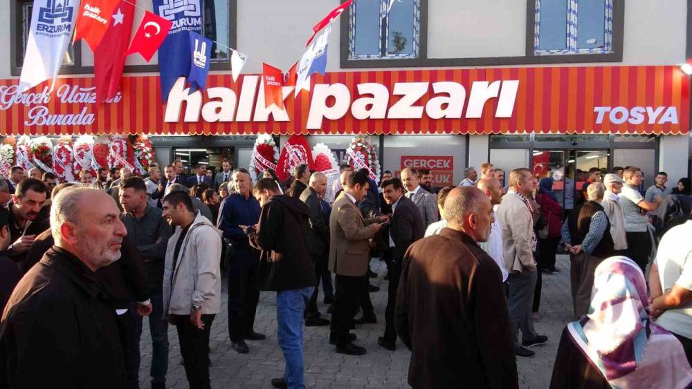 Erzurum&rsquo;da Halk Pazarı&rsquo;nın 15. şubesi a&ccedil;ıldı
