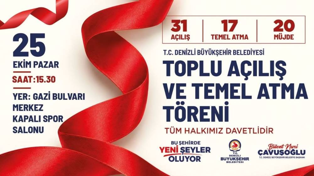 Denizli B&uuml;y&uuml;kşehir&rsquo;den 16,2 milyar TL&rsquo;lik yatırım hamlesi
