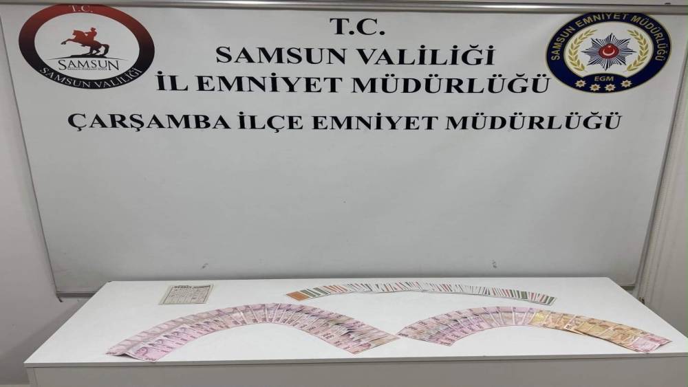 &Ccedil;arşamba&rsquo;da kumar oynayan şahıslara 69 bin 624 lira ceza
