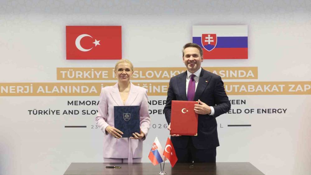 T&uuml;rkiye ile Slovakya arasında &lsquo;Enerji Alanında İşbirliğine İlişkin Mutabakat Zaptı&rsquo; imzalandı

