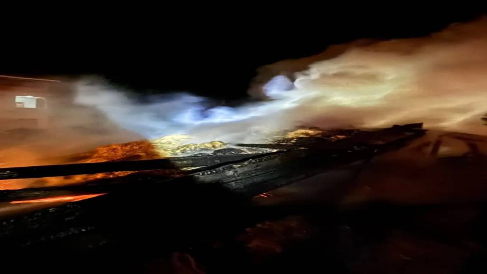 Sinop&rsquo;ta samanlık yangını
