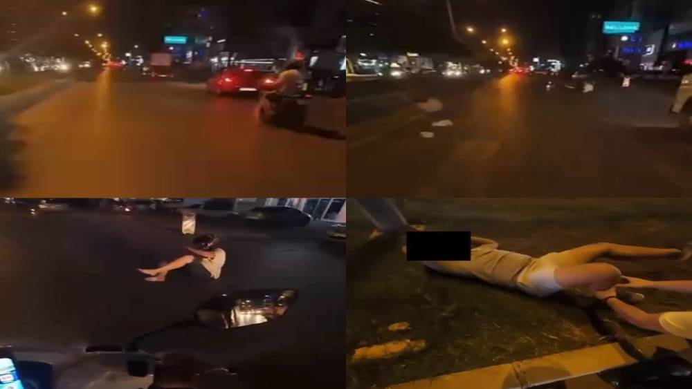 Mersin&rsquo;de motosikletin yayaya &ccedil;arptığı kaza kask kamerasında
