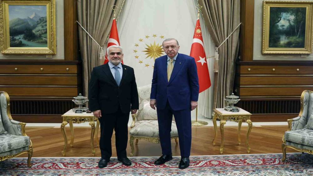 Cumhurbaşkanı Erdoğan, H&Uuml;DA PAR Genel Başkanı Yapıcıoğlu&rsquo;nu kabul etti
