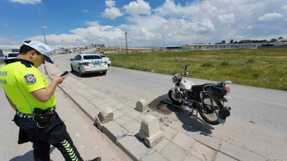Karaman&rsquo;da motosiklet kazası: 1 yaralı
