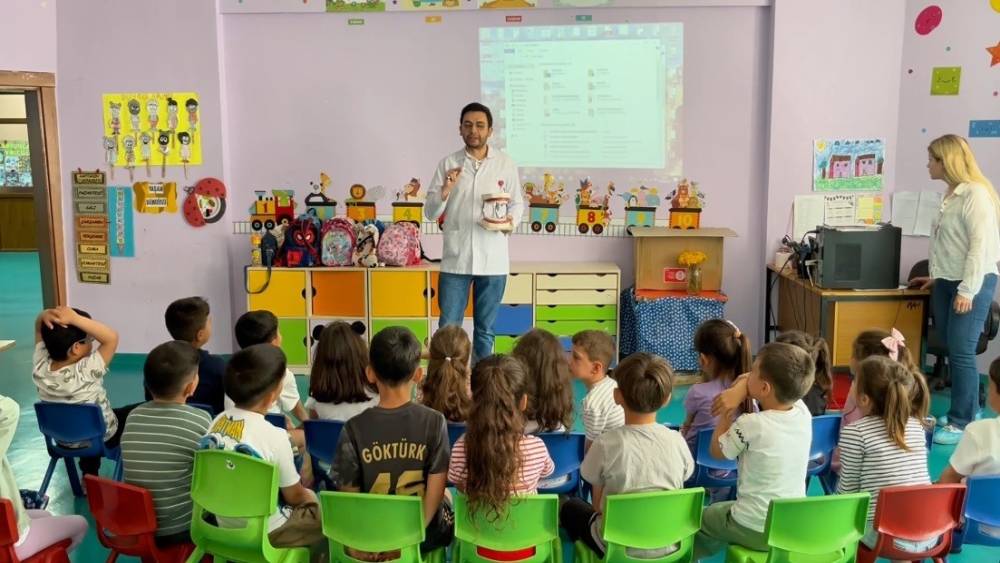 Hozat&rsquo;ta miniklere sağlık eğitimi verildi
