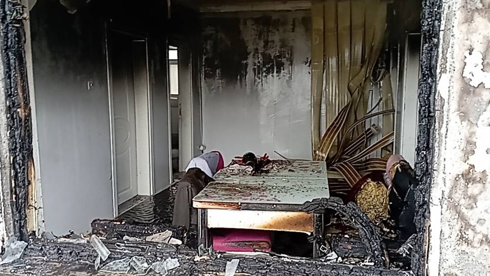 Tokat&rsquo;ta yanan ev kullanılmaz hale geldi
