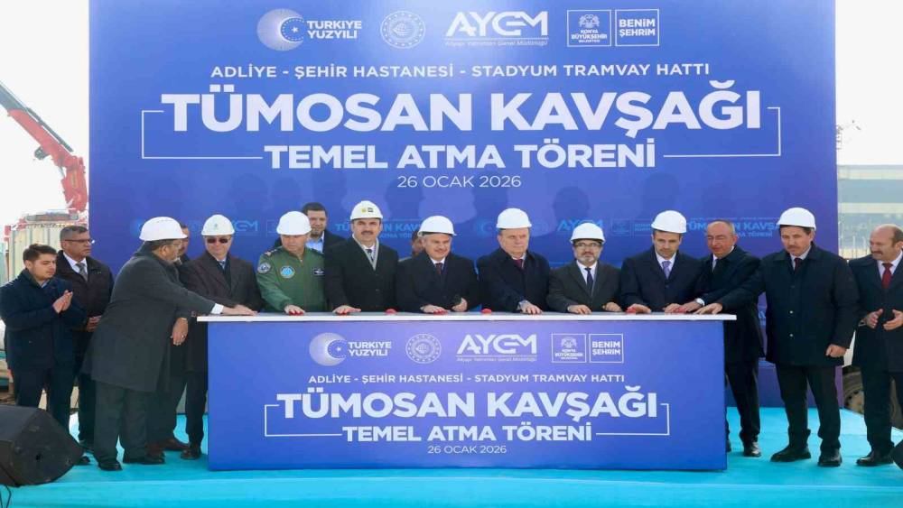 Konya&rsquo;nın gelişen raylı sistem yolculuğunda &ouml;nemli bir yatırımın daha temeli atıldı
