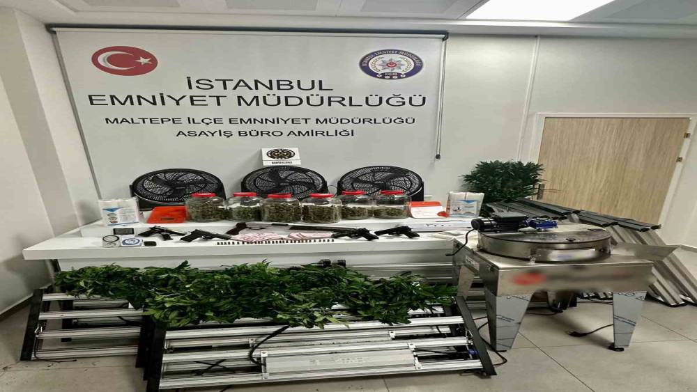 Maltepe&rsquo;de bir uyuşturucu serası dronla tespit edildi: 3 g&ouml;zaltı

