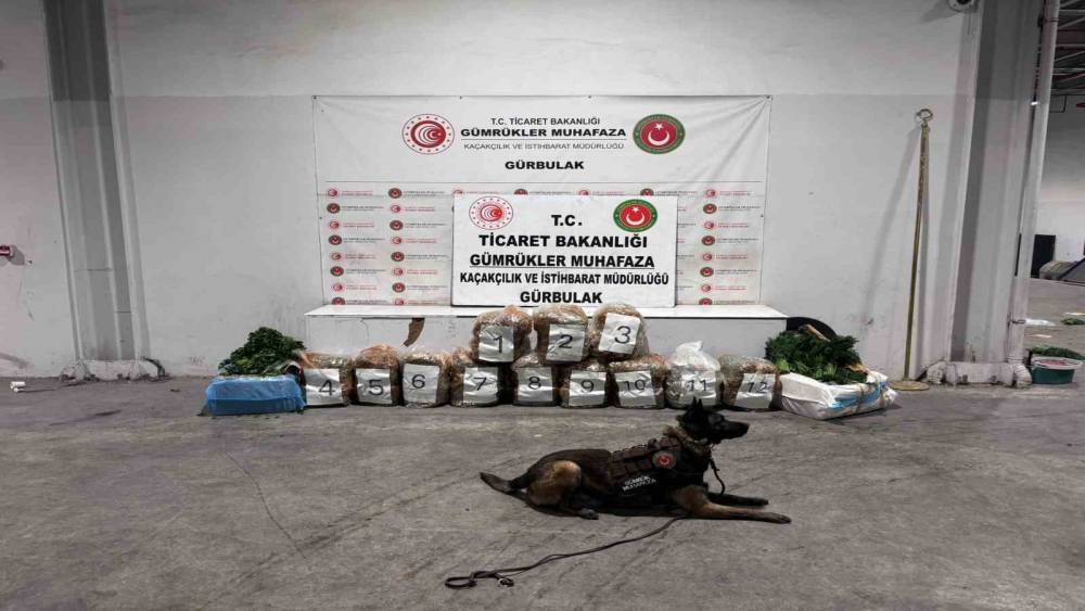 Ağrı&rsquo;da G&uuml;rbulak Sınır Kapısı&rsquo;nda 51 kilo 520 gram esrar ele ge&ccedil;irildi
