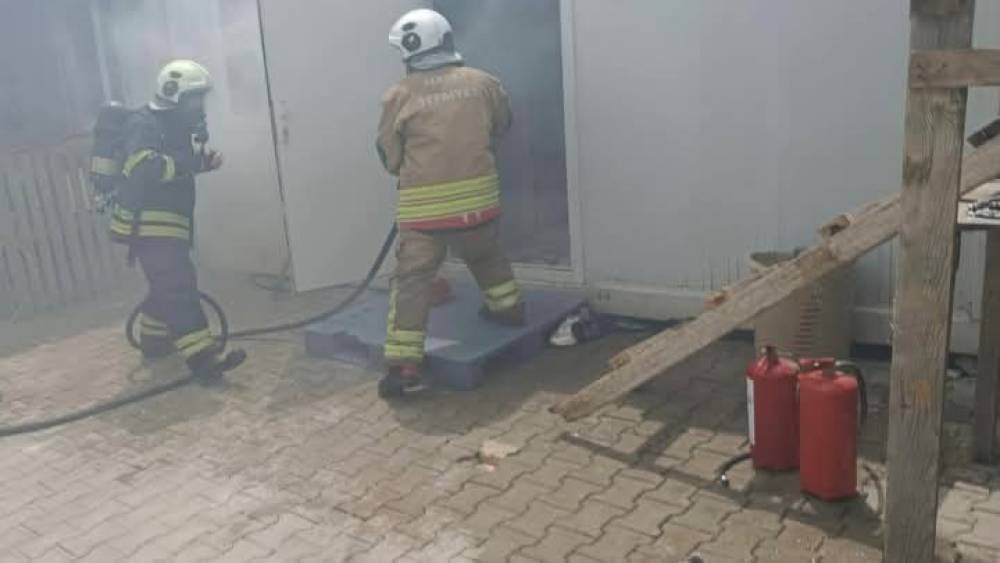 Antakya&rsquo;da konteyner yangını
