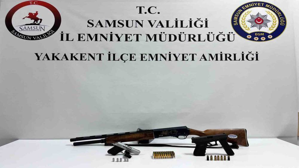 Samsun&rsquo;da ruhsatsız silah operasyonu: 3 silah ele ge&ccedil;irildi
